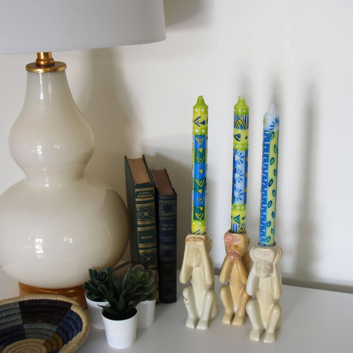 Tall Hand Painted Candles - Ihlobo Design