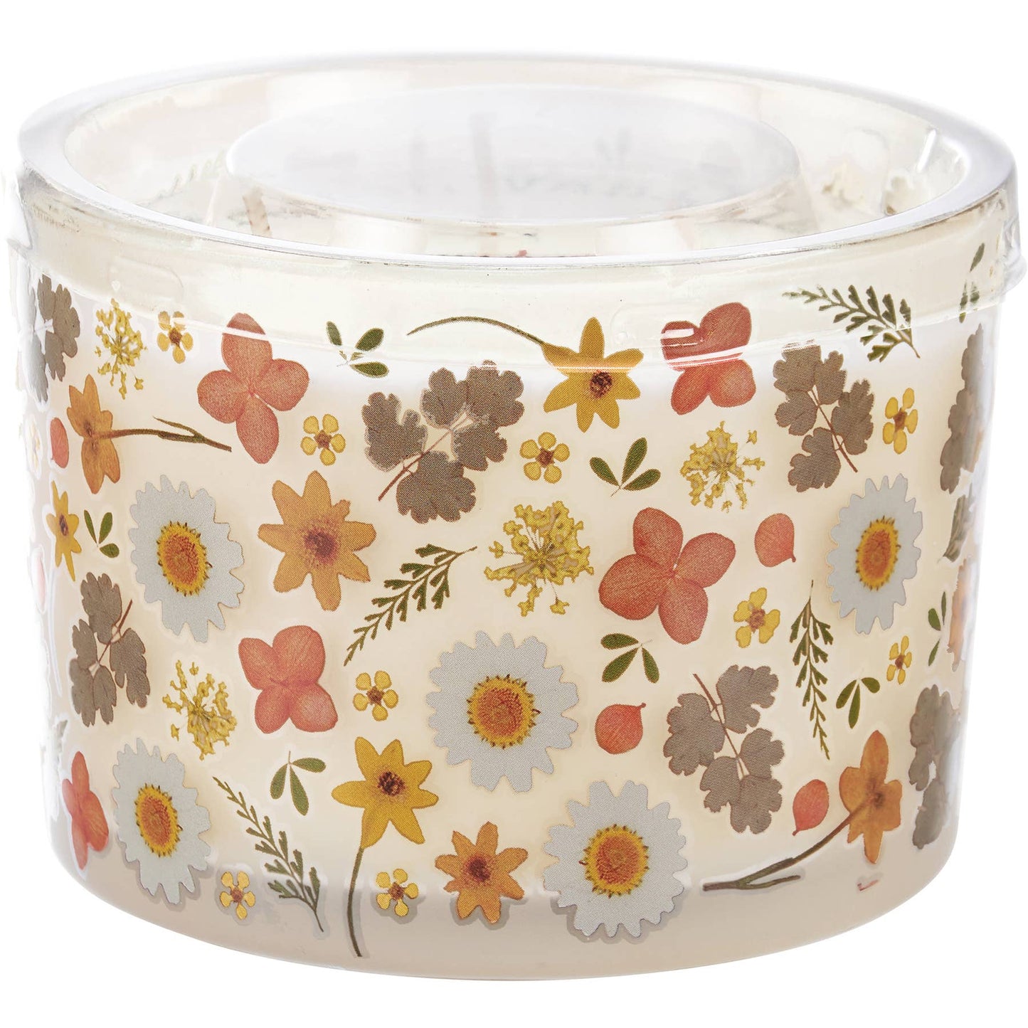 Orange Flowers Candle