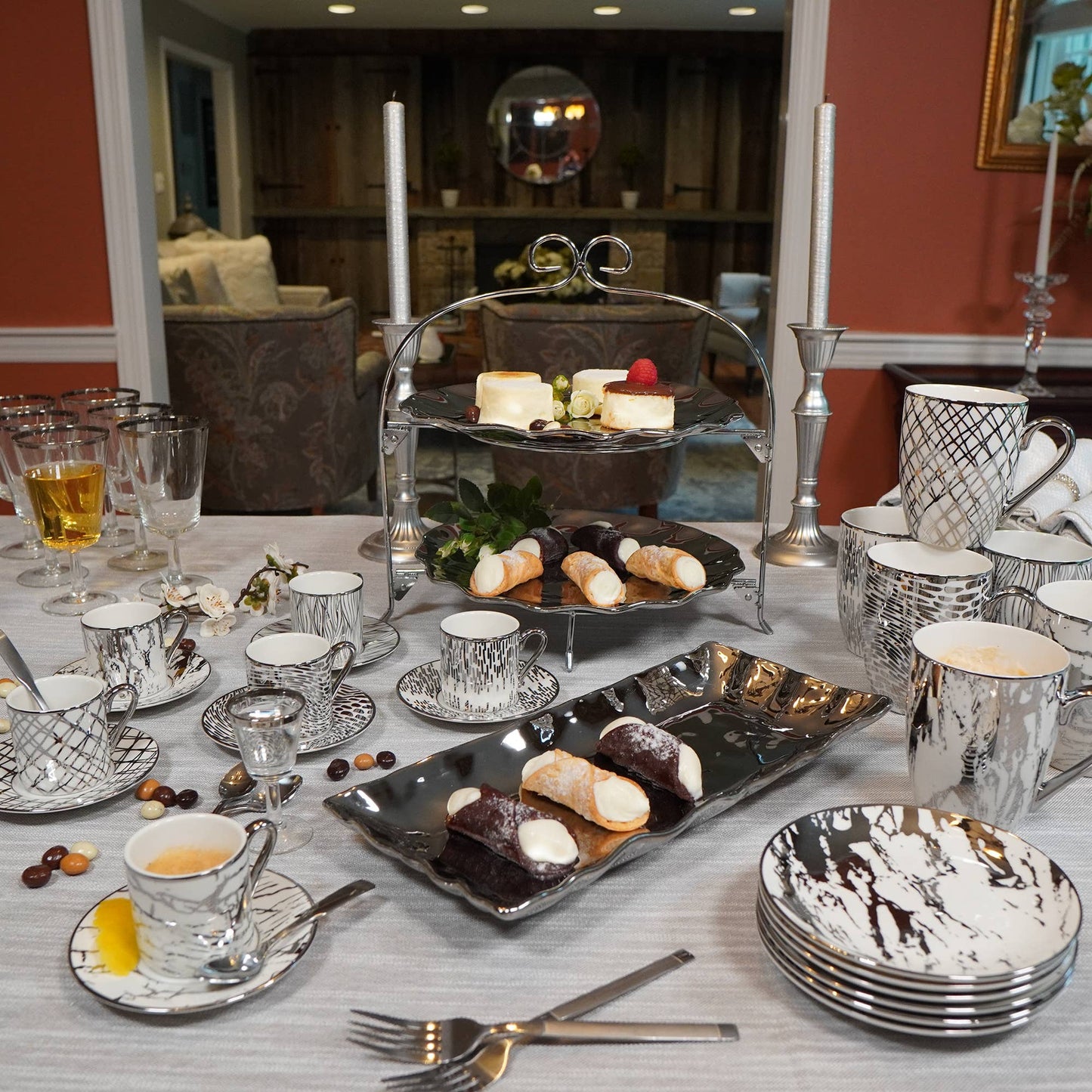 Matrix Silver Plated Canape Plates 6in (6) asst.