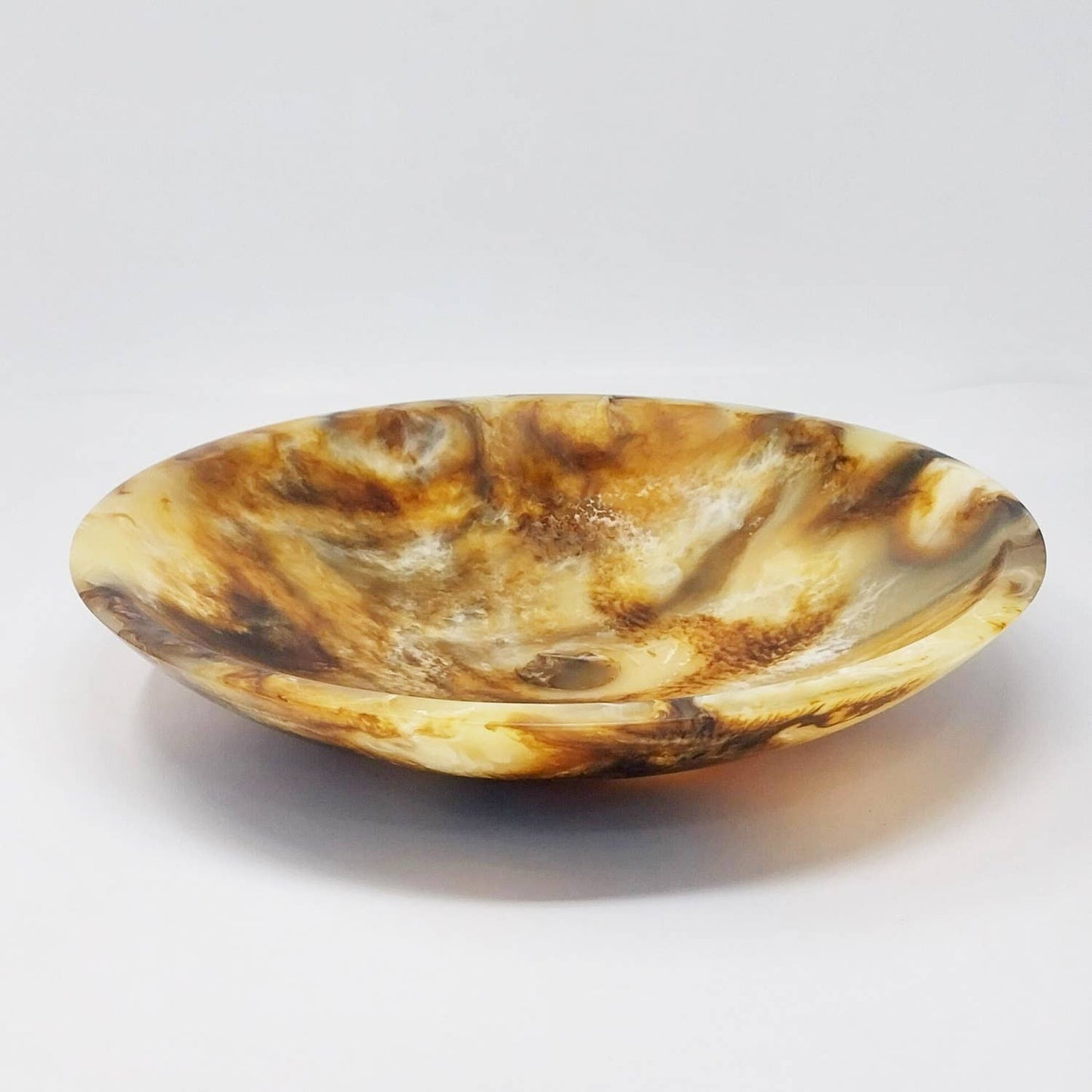 Tortoiseshell Salad bowl  Dia 12.40"