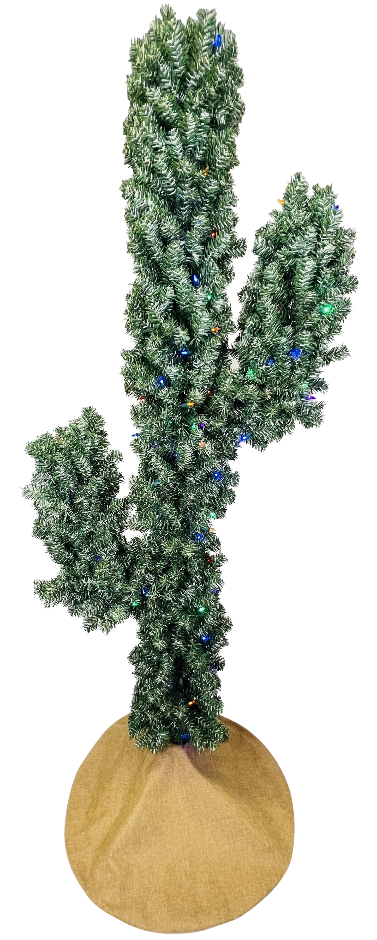 Pre-lit LED Lights Cactus Christmas Tree 6 Foot Tall