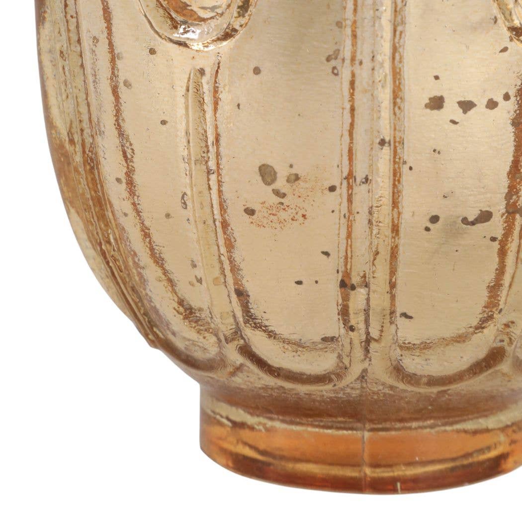 Scented Candle - Gardenia Soy Wax Gold Glass Vessel, 10 Oz.