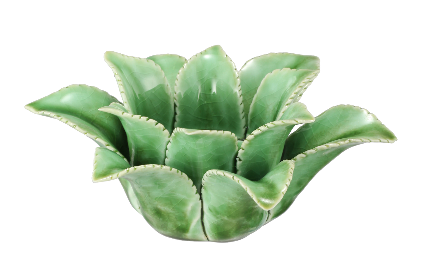 Ceramic Aloe Succulent Tealight Candle Holder