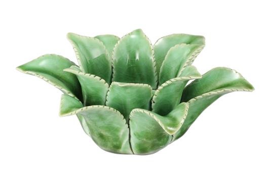 Ceramic Aloe Succulent Tealight Candle Holder