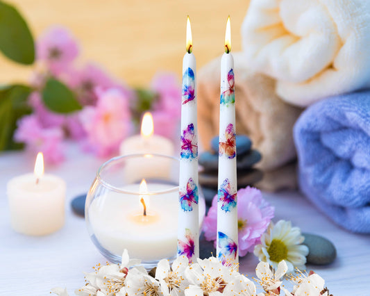 Butterfly Taper Candles Home Decor and Gift