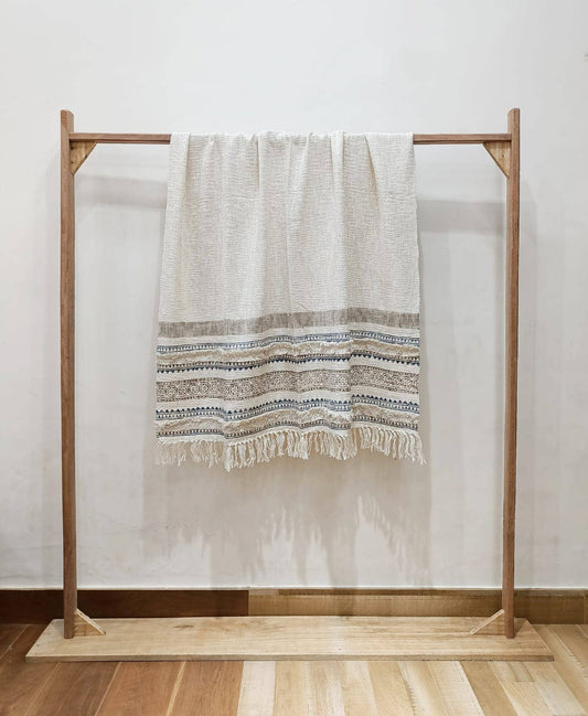 Handblock printed throws for home decor | Affordable throws