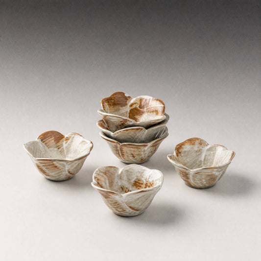 Reactive Glaze Floral Ceramic Sauce Dish