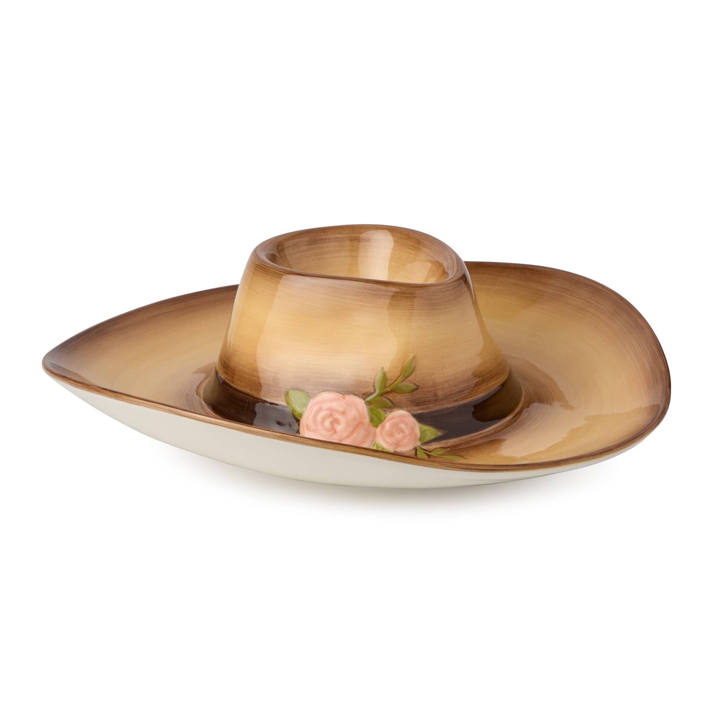 Rosewood Ranch 3-D Cowgirl Hat Chip & Dip 15.5" x 14" 8 oz