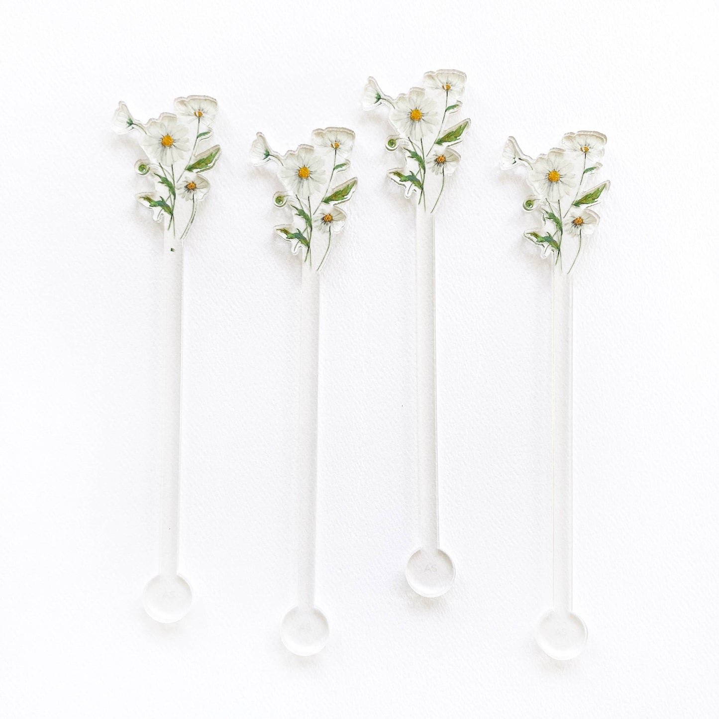 Daisy Bunch Acrylic Stir Sticks