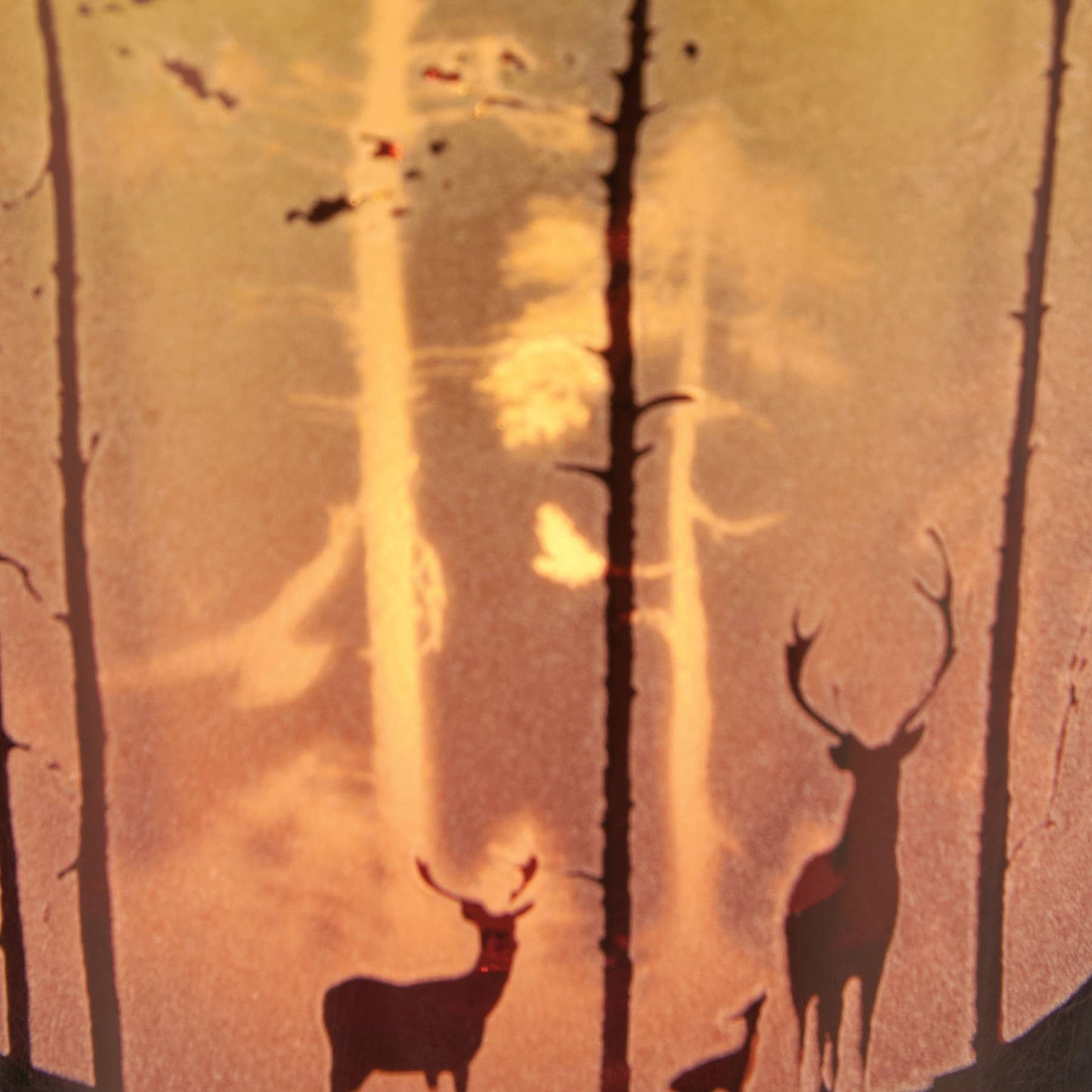 Glass Deer Candle Holder Set