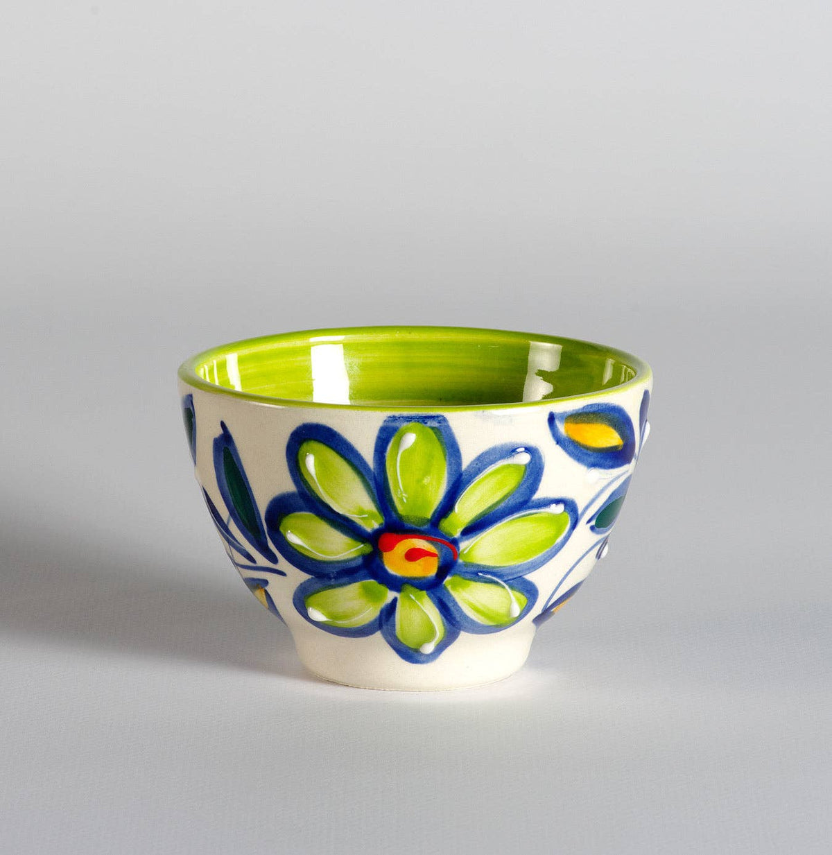 Lime Ceramic Salsa Cup