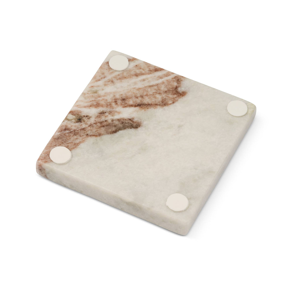 4pk Square Marble Coaster - Torrento
