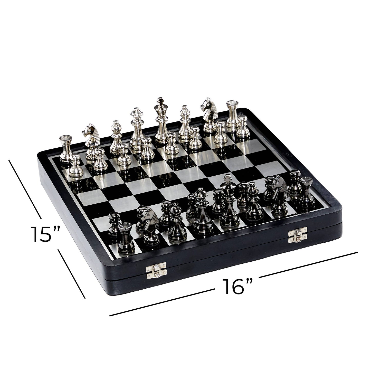 Traditional Black Aluminum Metal Game Set