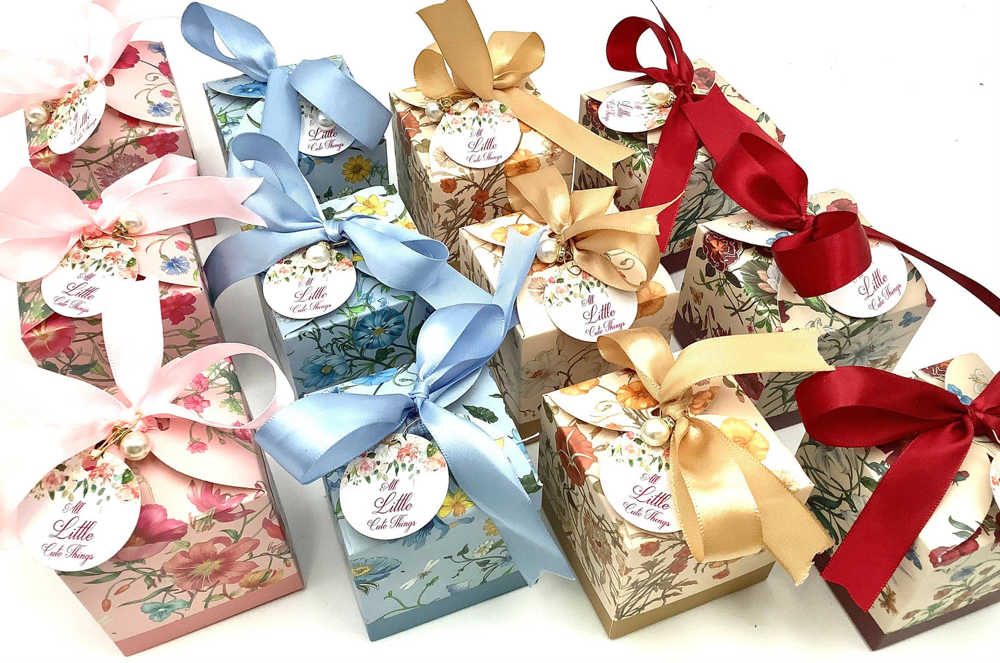 Beautiful Floral Tea Box. Black Tea with Rose Petals Teabag