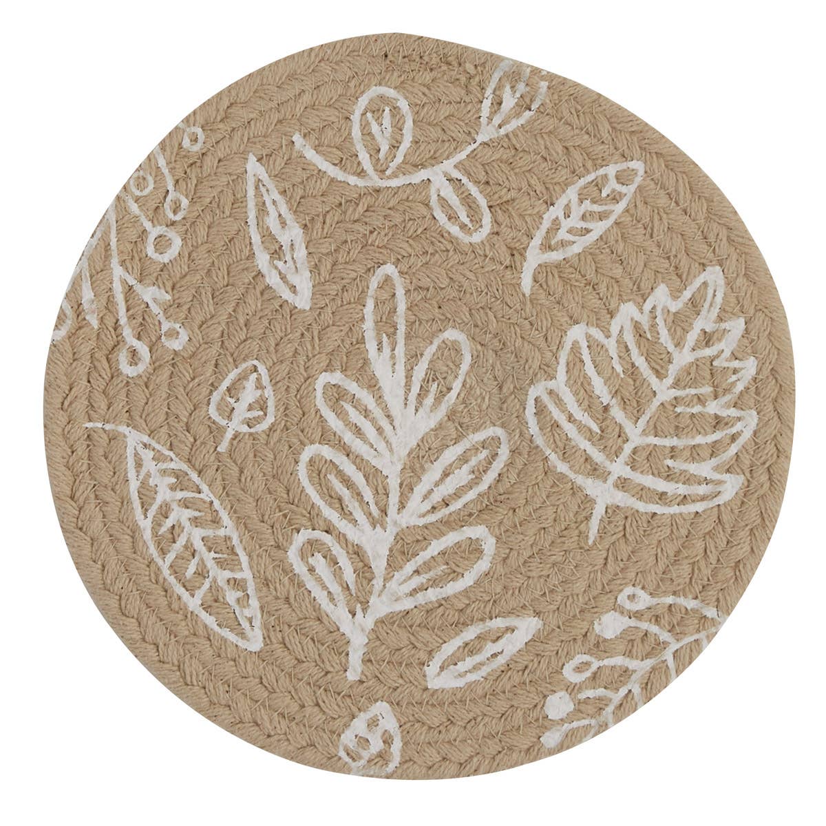 Leaf Round Trivet Stone