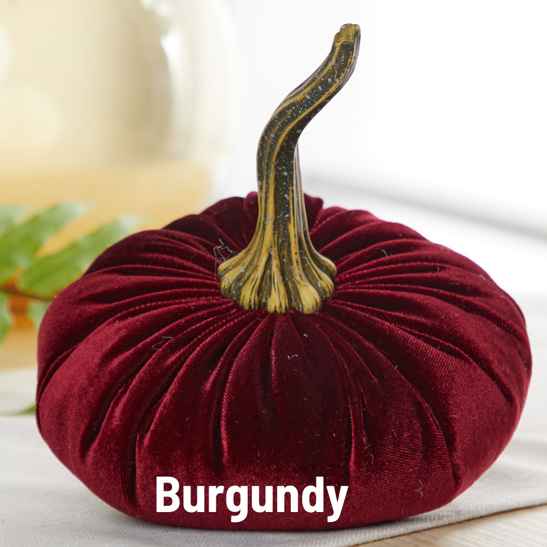 Pumpkin Large Velvet, Fall Decor, Shelf Sitter, Tablescape