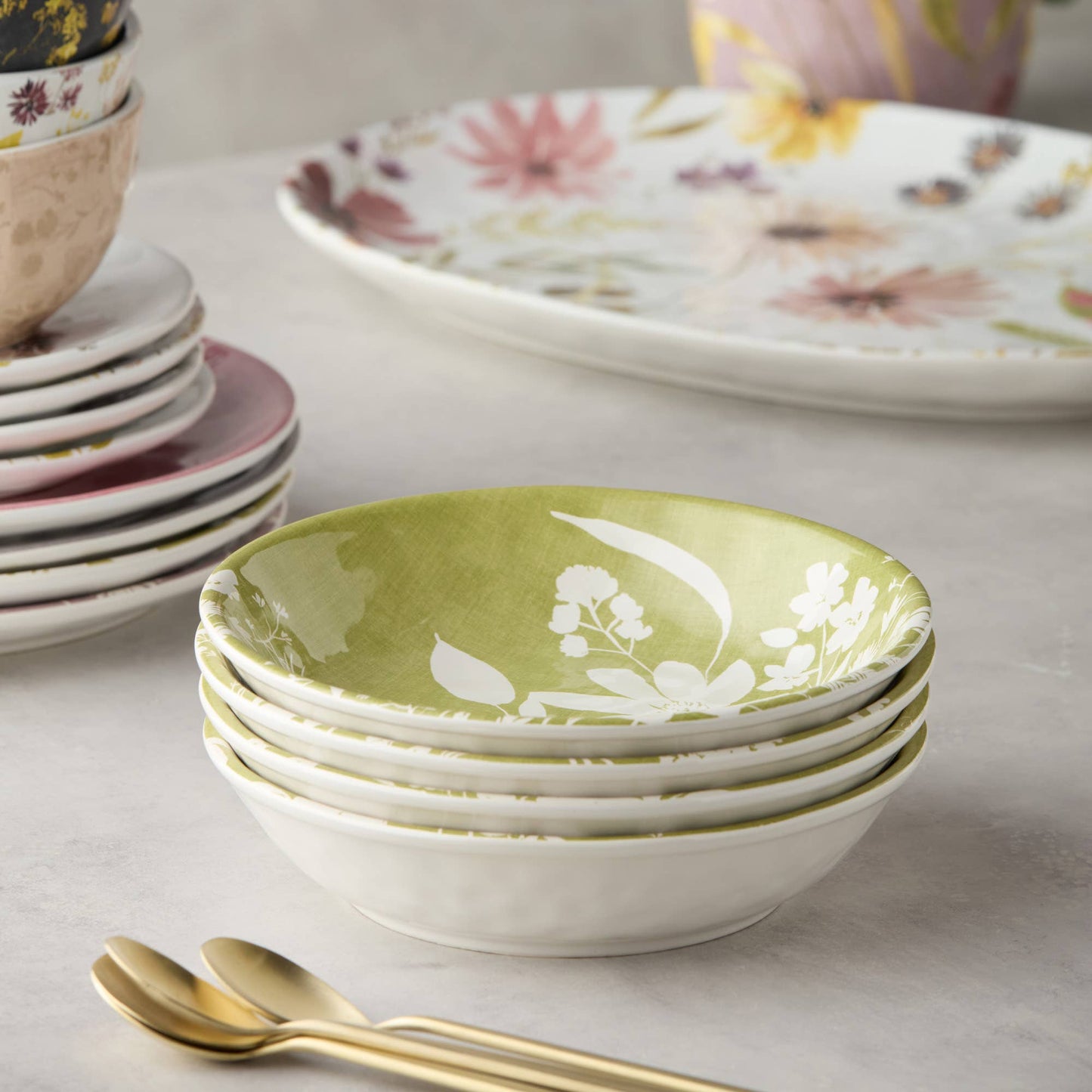 Wildflowers Soup Bowl 9" x 2"