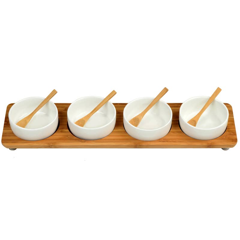 Four Bowl in Line Serving Platter