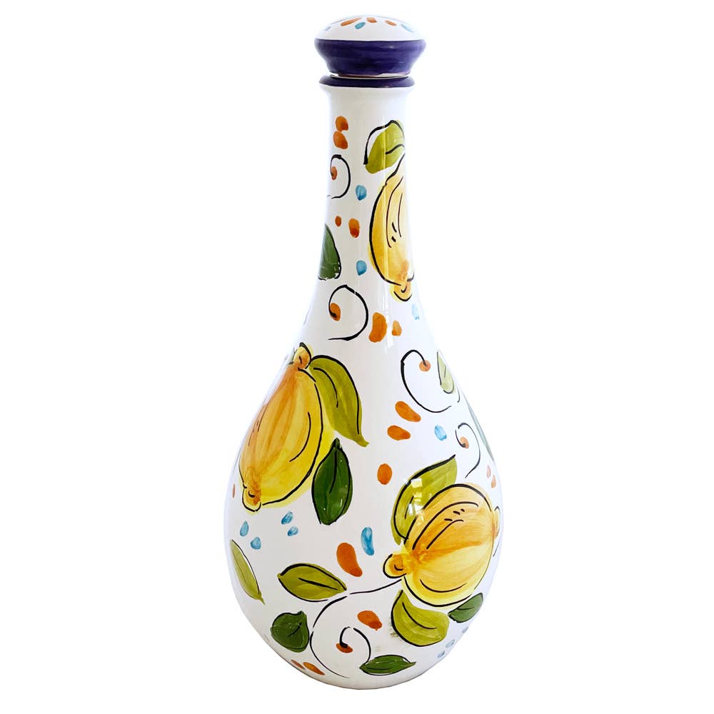 8 piece hand painted Limoncello set