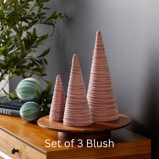Velvet Cones Set of 3