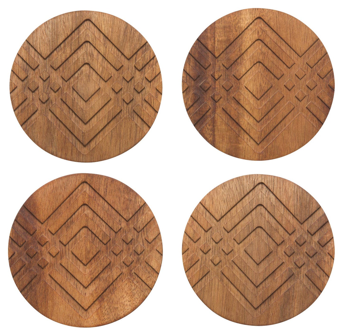 Danica Studio Facet Geo Coaster Set of 4
