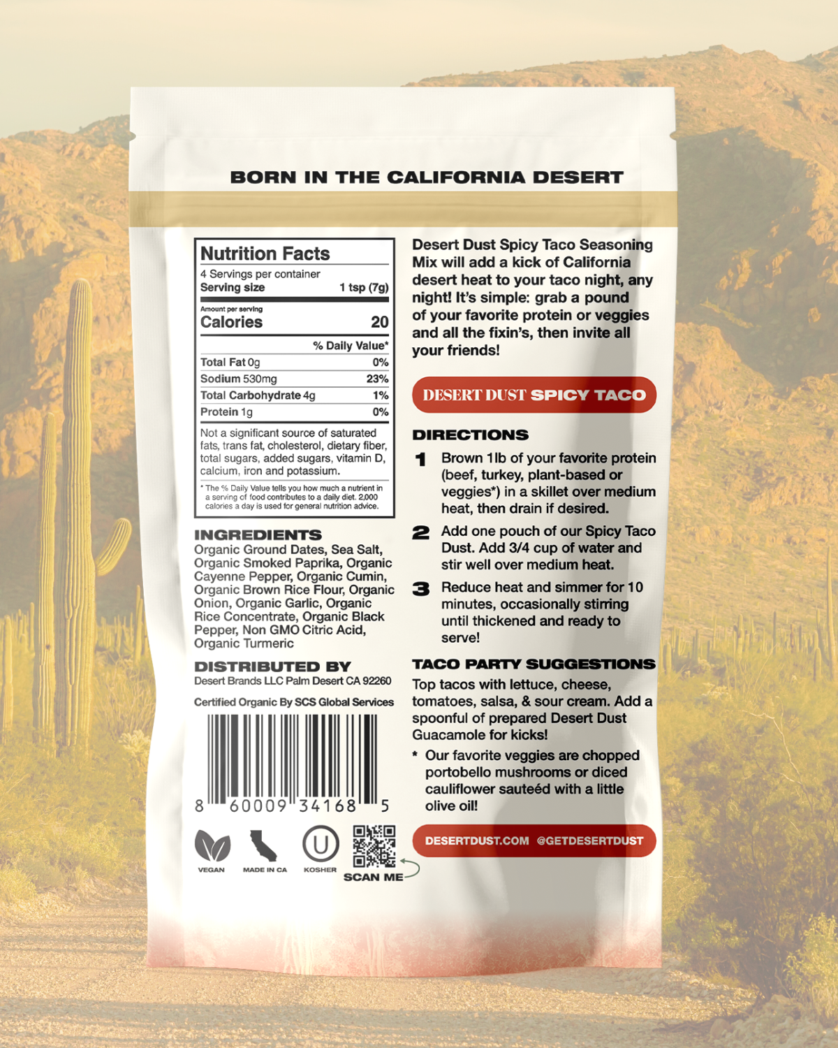 Desert Dust Spicy Taco Seasoning