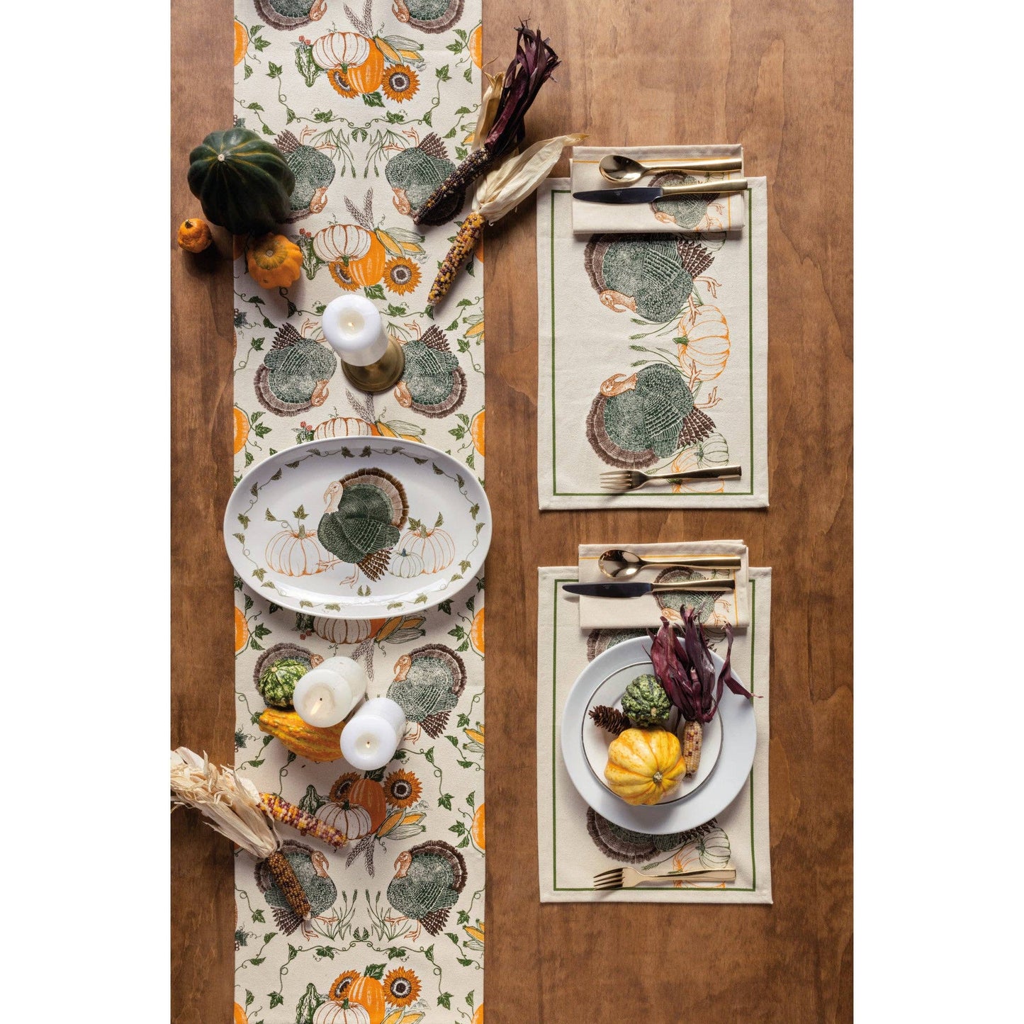 Cornucopia Thanksgiving Serving Platter