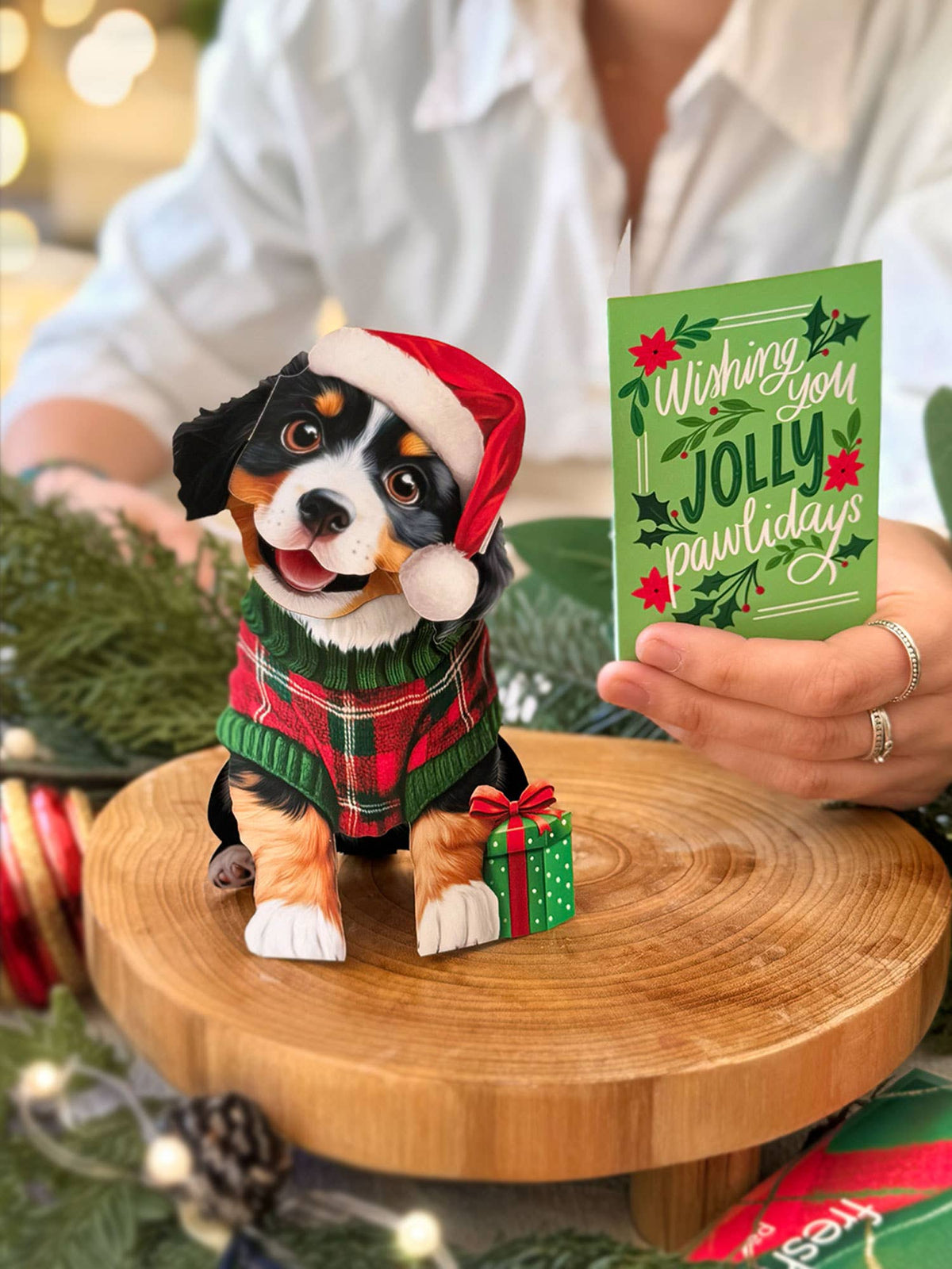 Mini Christmas Puppy Pop-up Greeting Cards