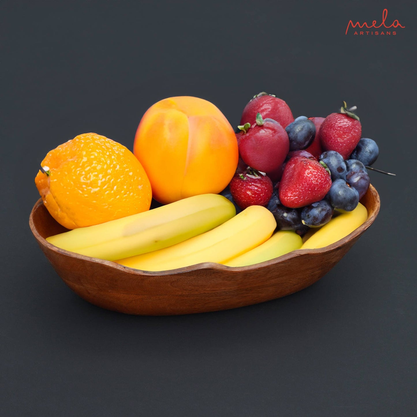 Oblong Scallop Bowl - Mangowood, Medium Polish
