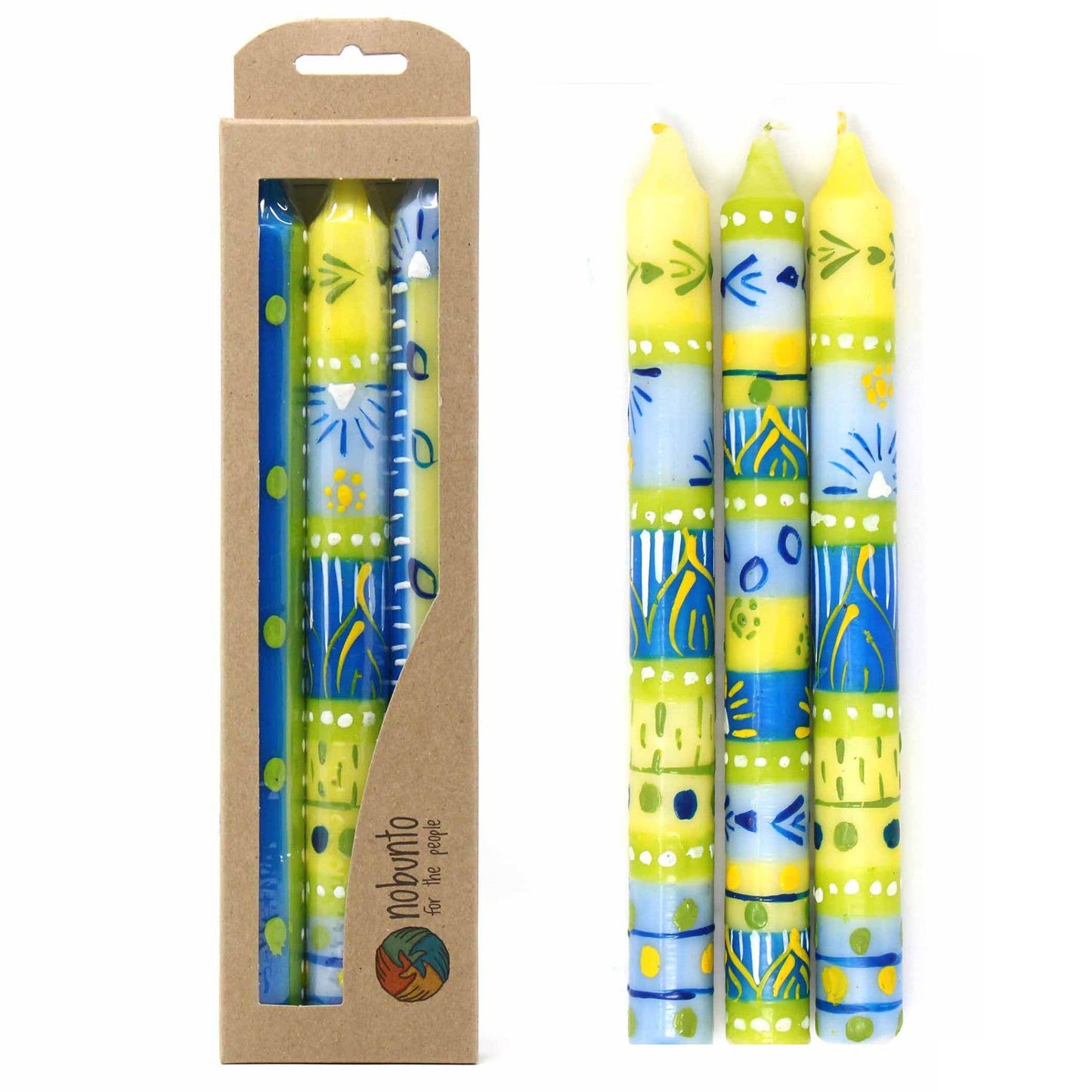Tall Hand Painted Candles - Ihlobo Design