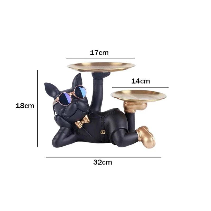 French Bulldog Statue Tray