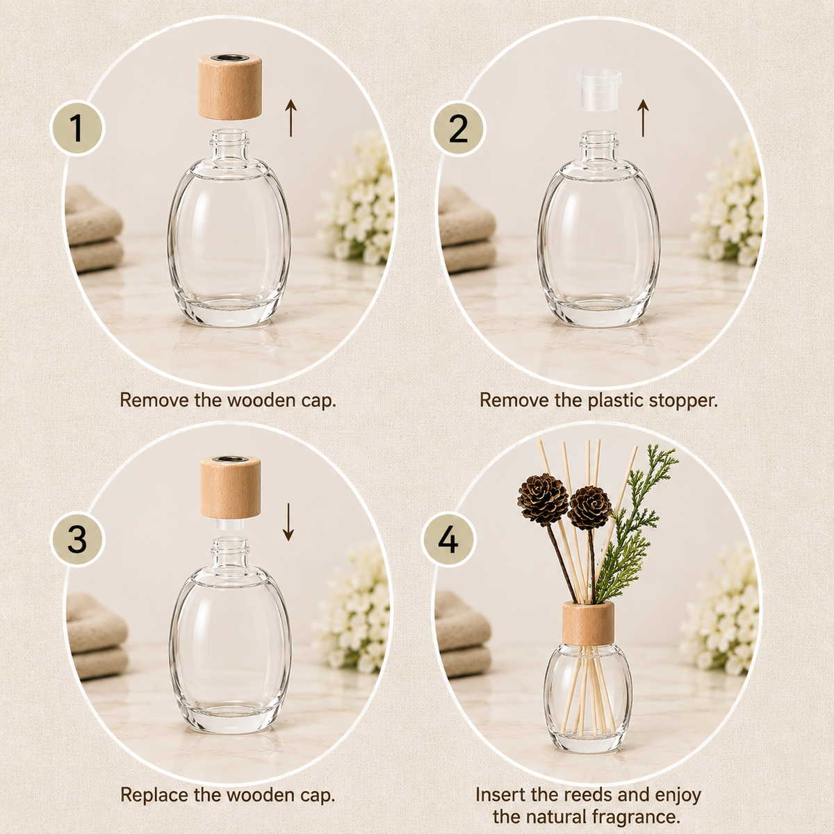 2026 Christmas Gifts - Reed Diffuser Set Everlasting Flower