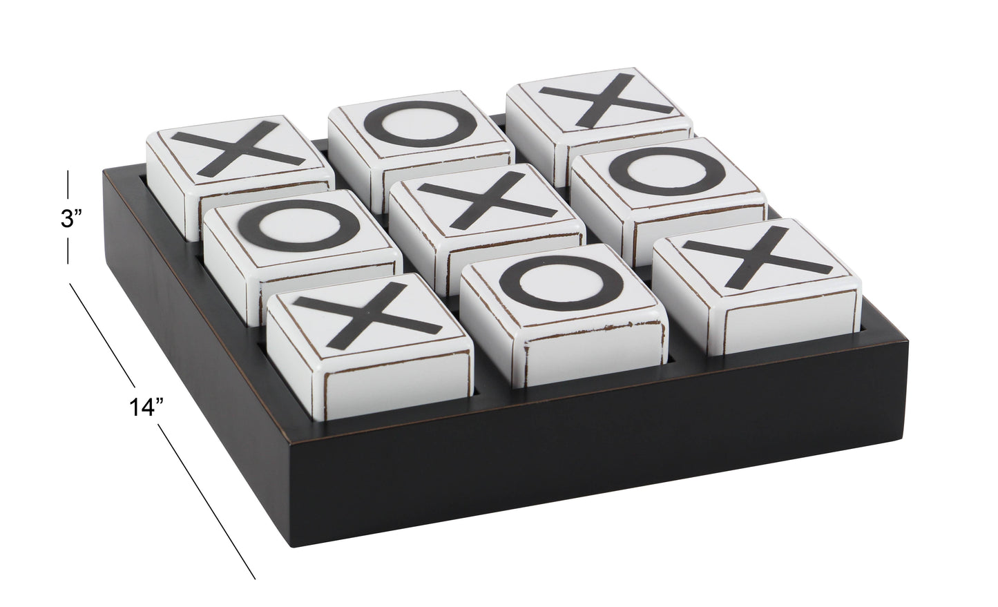 Traditional Black Wooden Game Set