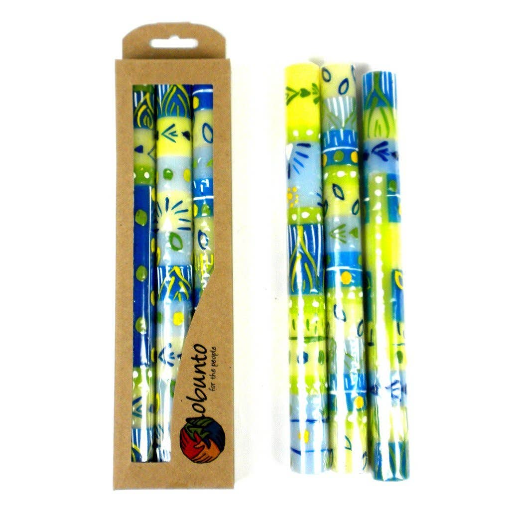 Tall Hand Painted Candles - Ihlobo Design