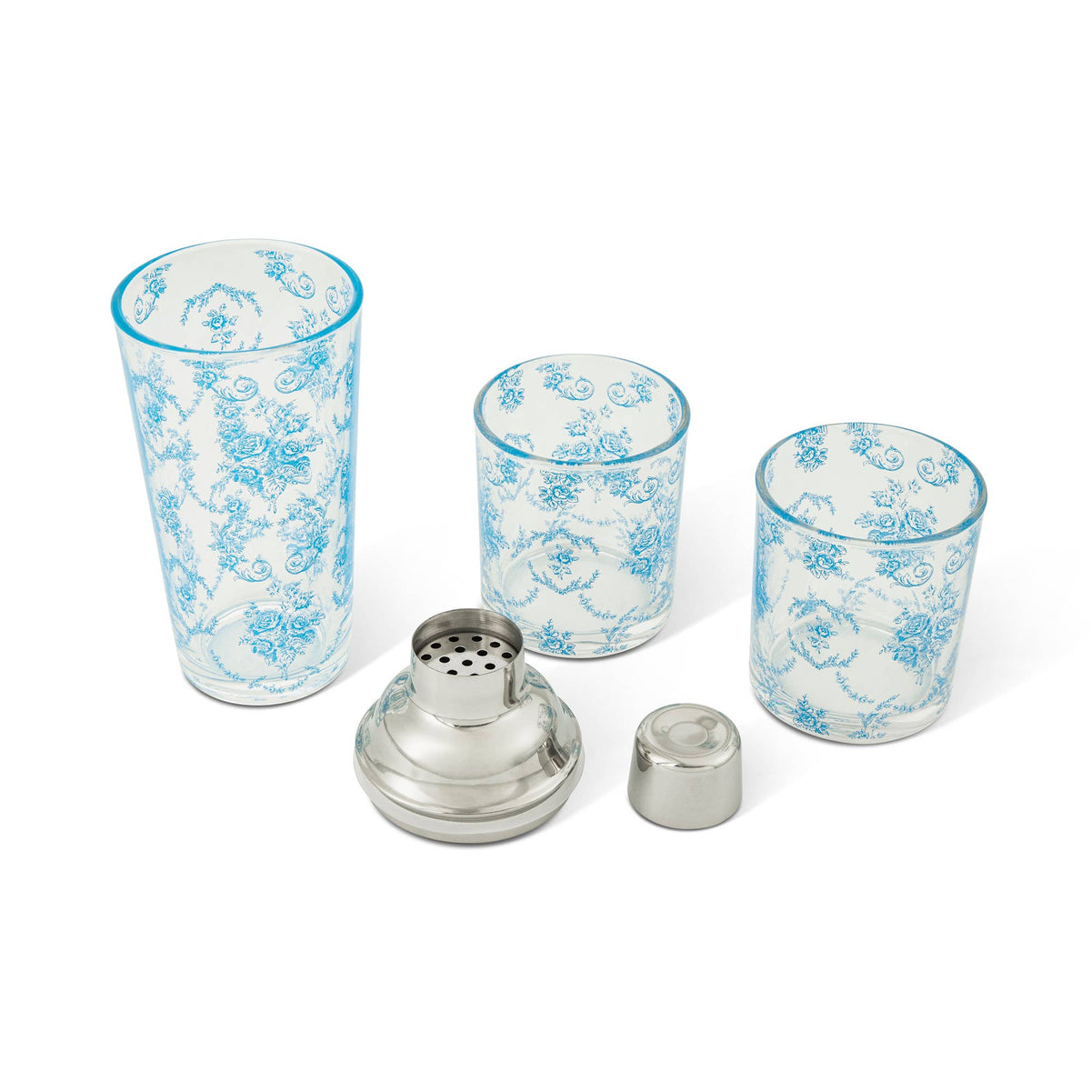 3pc DOF Shaker Set - Blue Toile