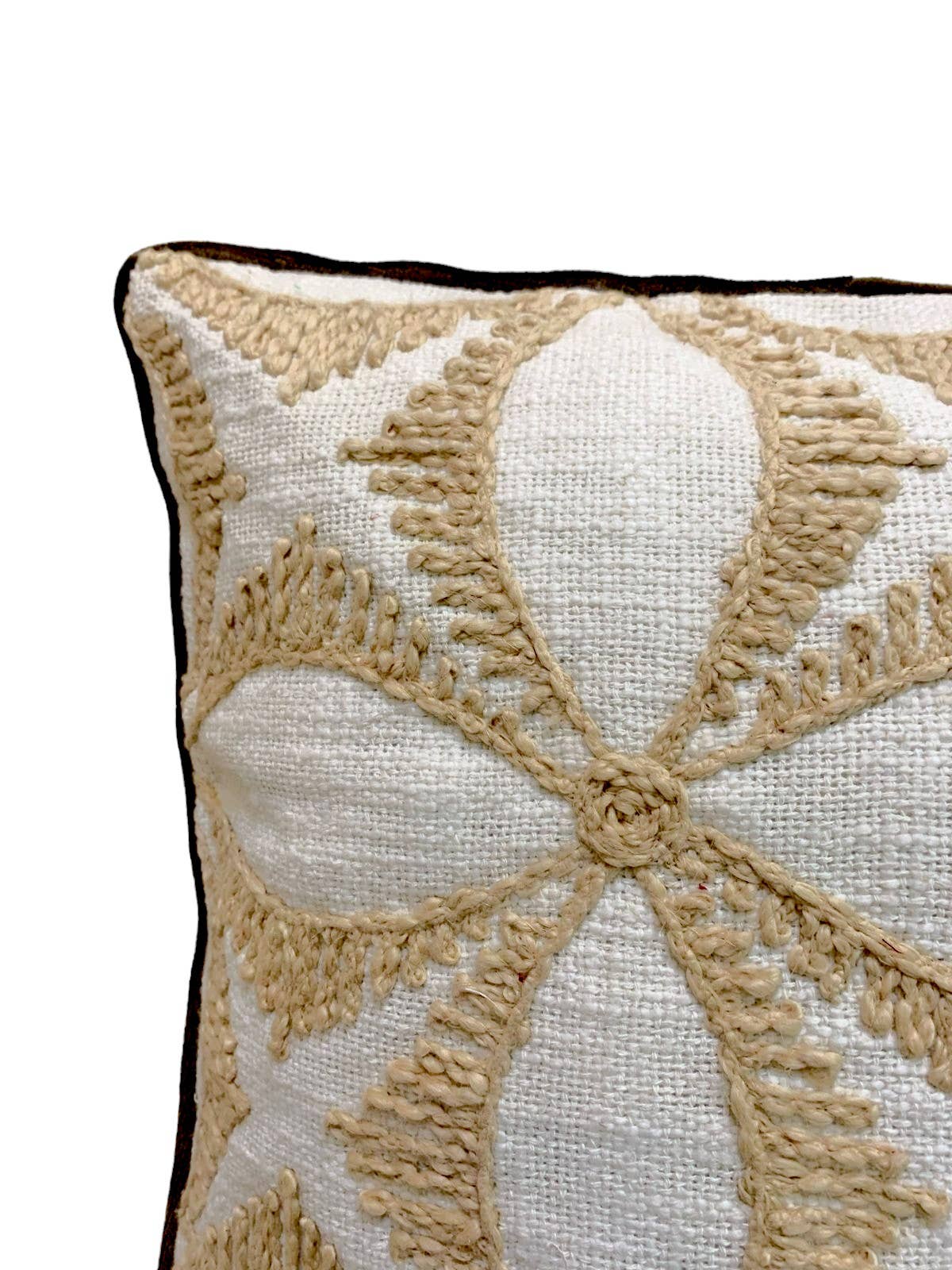 Handmade Floral Throw Pillow