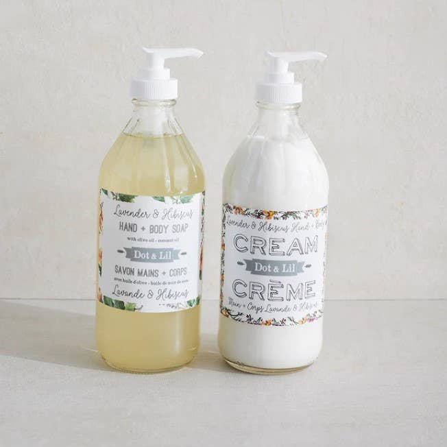 Lavender & hibiscus hand + body creme