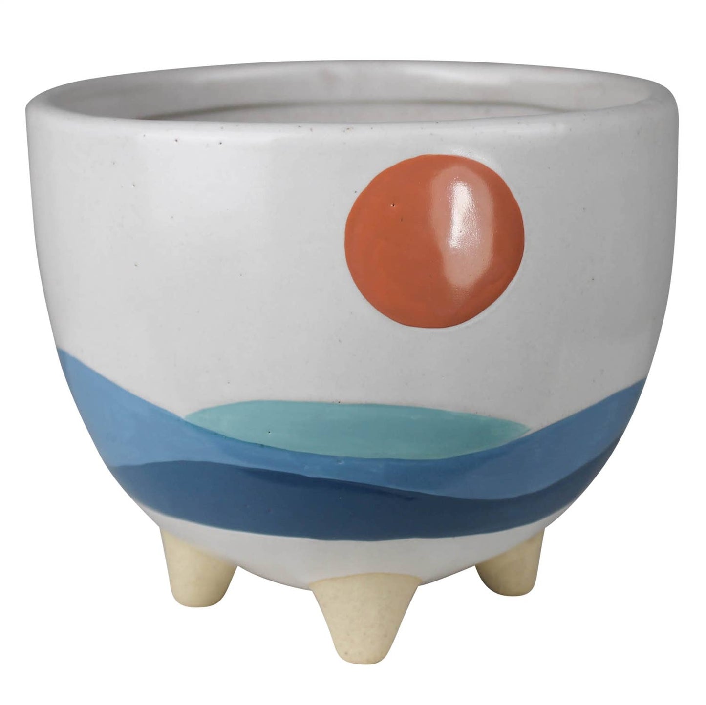 Seascape Cachepot, Ceramic