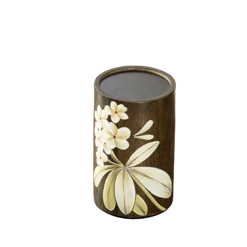 Frangipani Wooden Candle Holder