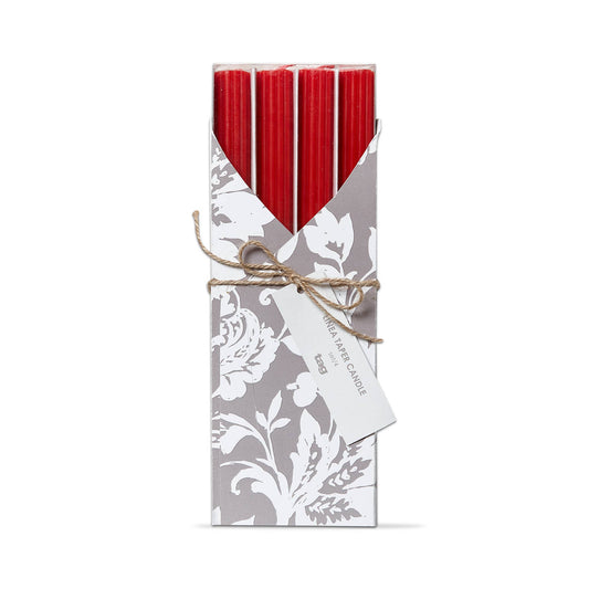 Linea Taper Candle Set of 4 - Red