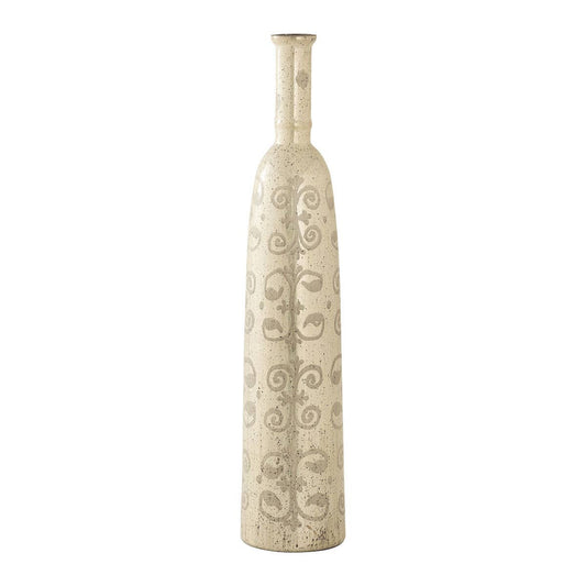 Edith Floral Filigree Pattern Glass Vase