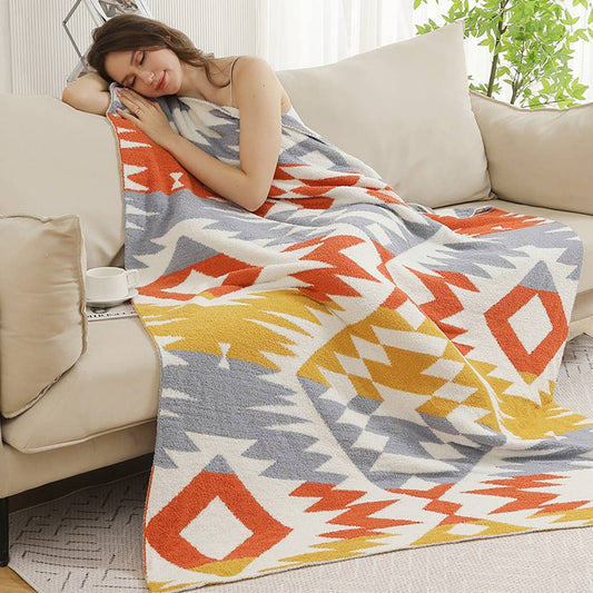 Tribal Pattern Cozy Soft Throw Blanket