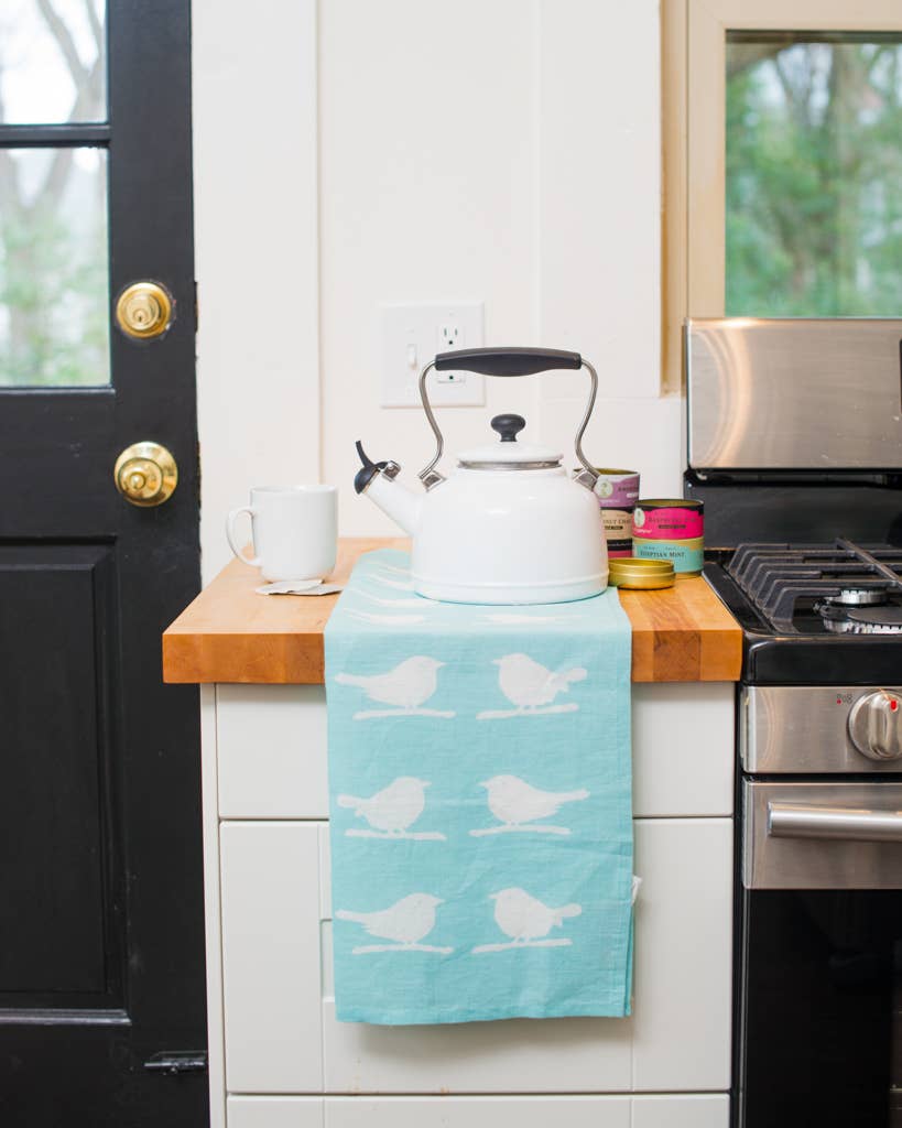 Birdie Linen Tea Towel
