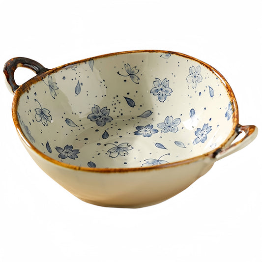 Hand-Painted 27oz Ceramic Artisan Bowl