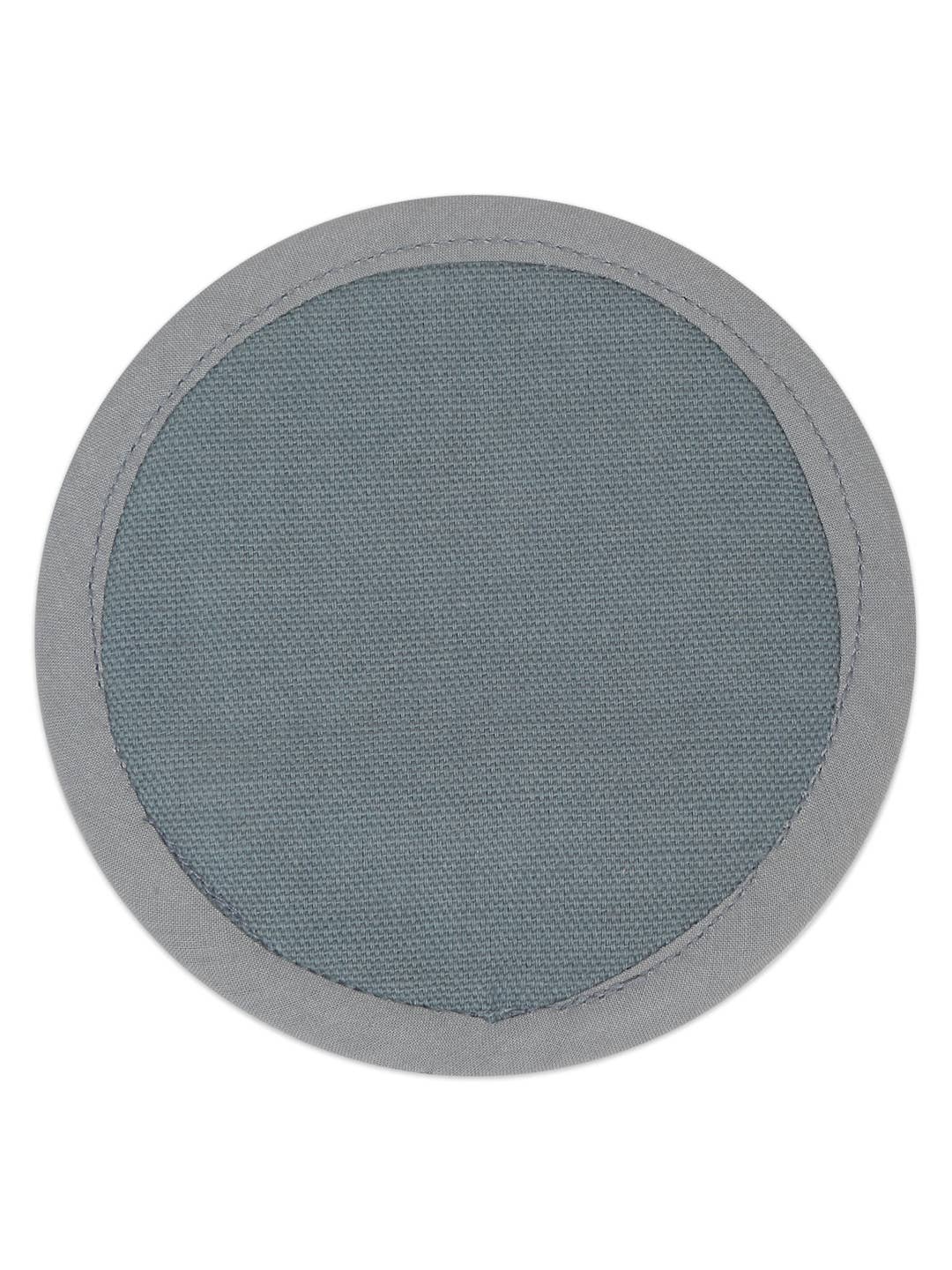 Set of 4 Grey Quilted Coaster |Quilted Fabric Drink Coaster