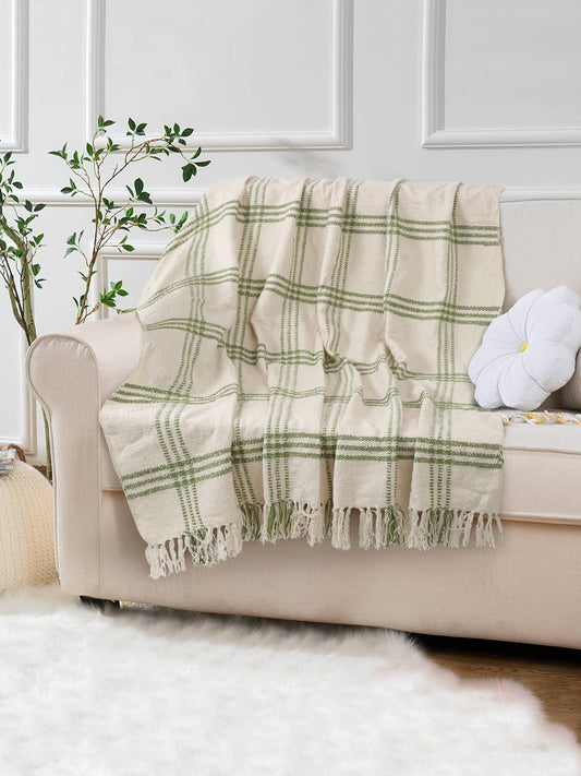Boho inspired throw for living room | Indian artisanal throw