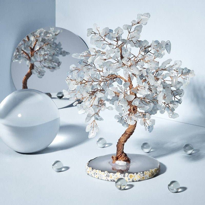 Aquamarine Stone Tree