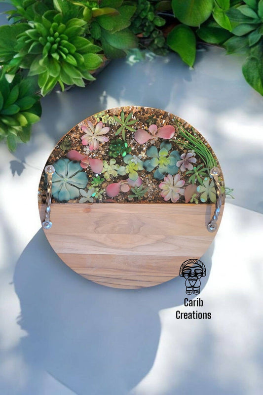 Succulent Charcuterie Round