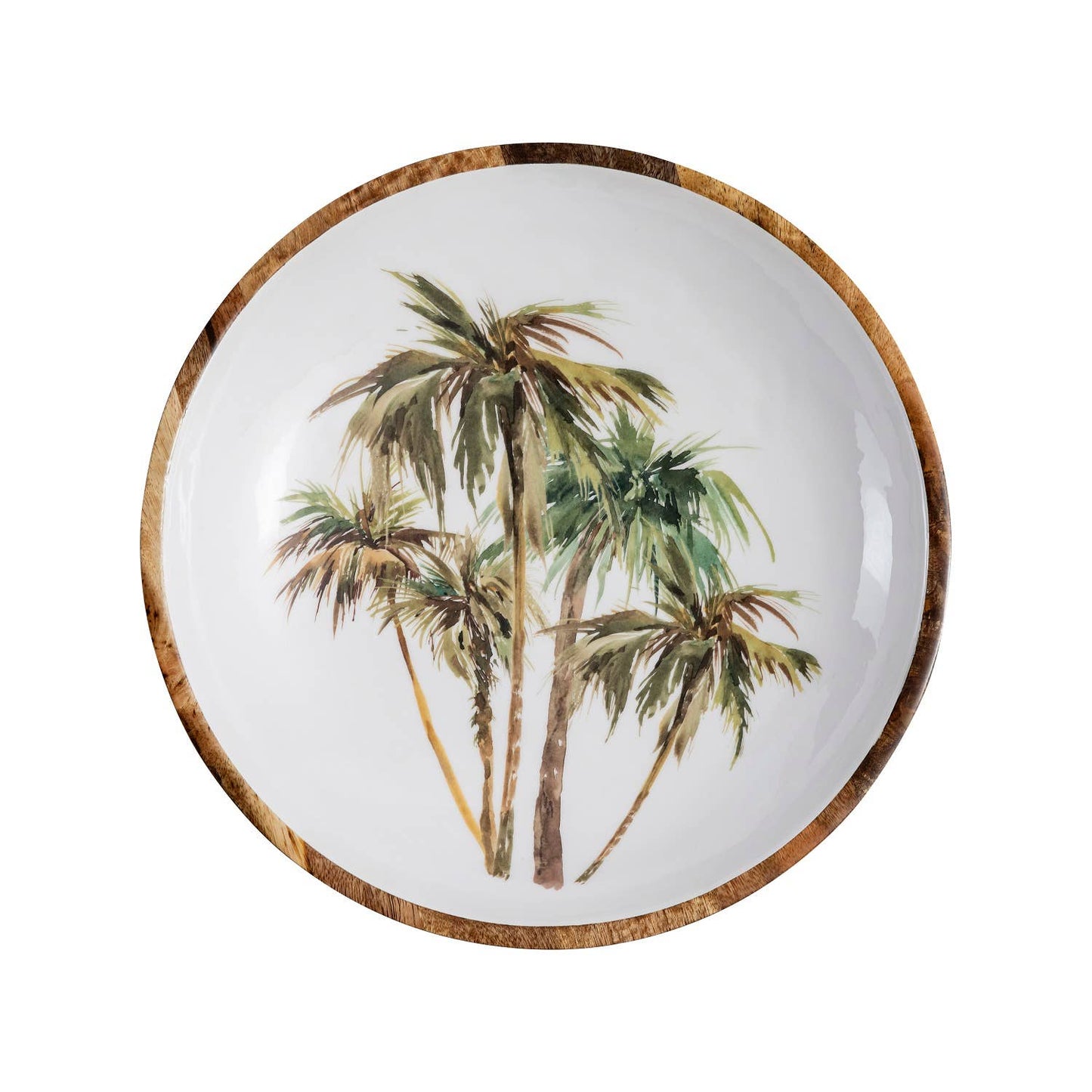 Mango Wood Large Round Bowl