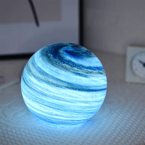 Glass Moon Lamp